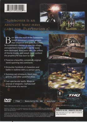 Summoner box cover back
